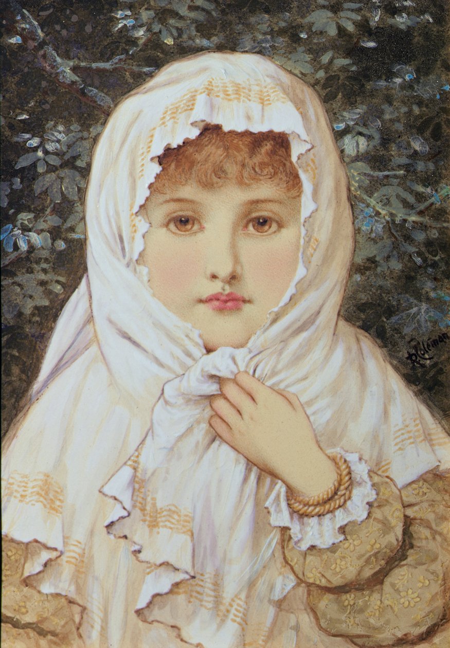 Kış, c.1870 (kağıt üzerinde wc) by Rebecca Coleman