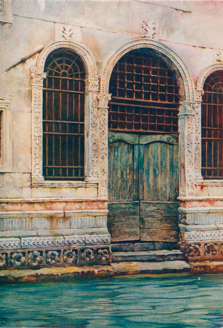 Bir Rönesans Kapısı, Venedik, c1903 by Reginald Barratt