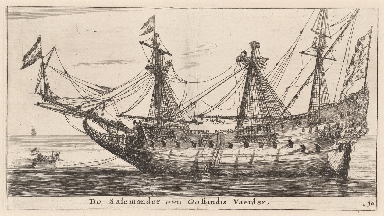 Doğu Hintli bir Tüccar olan "Semender" by Reinier Nooms, called Zeeman