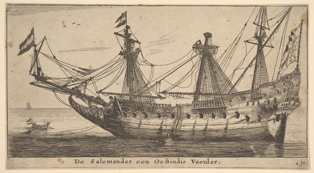 Salemander ve Oostindis Vaerder, 17. yüzyılın ortalarında. by Reinier Zeeman