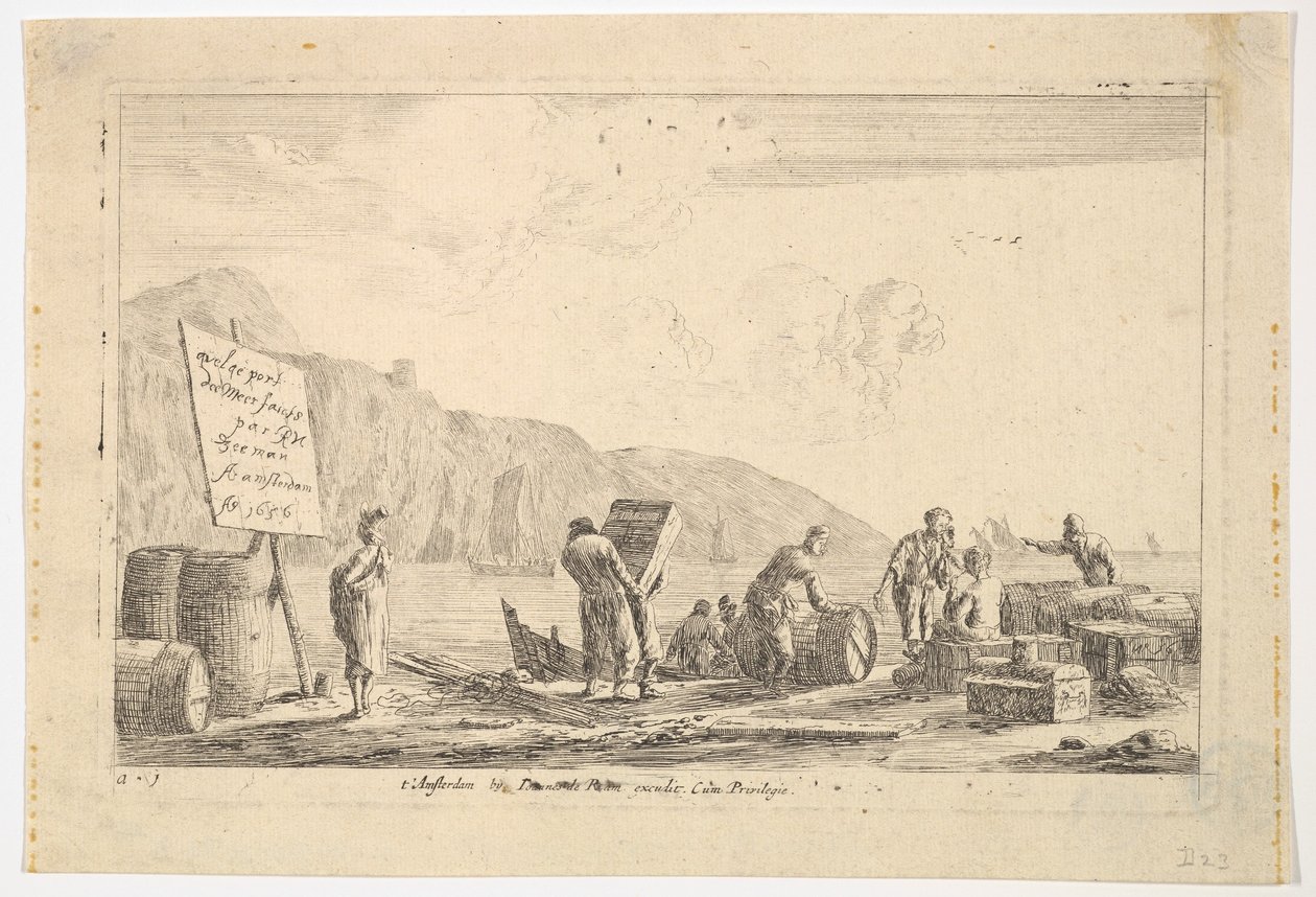 Liman Sahnesi, 17. yüzyıl. by Reinier Zeeman