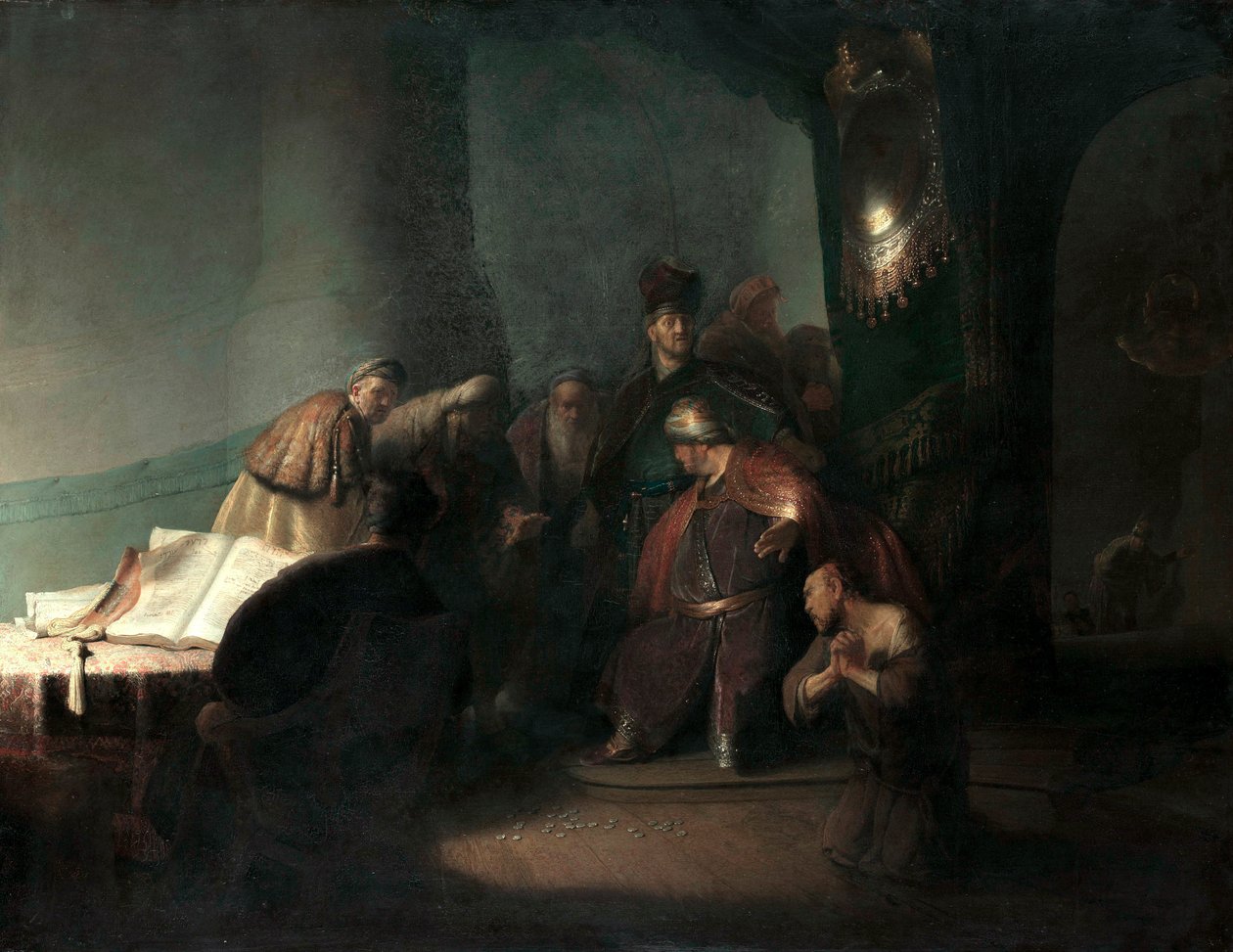 Yahuda otuz gümüşü iade ediyor by Rembrandt van Rijn