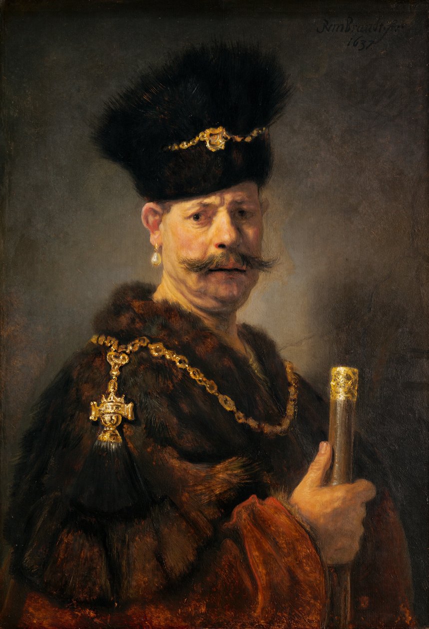Polonyalı bir asilzade by Rembrandt van Rijn