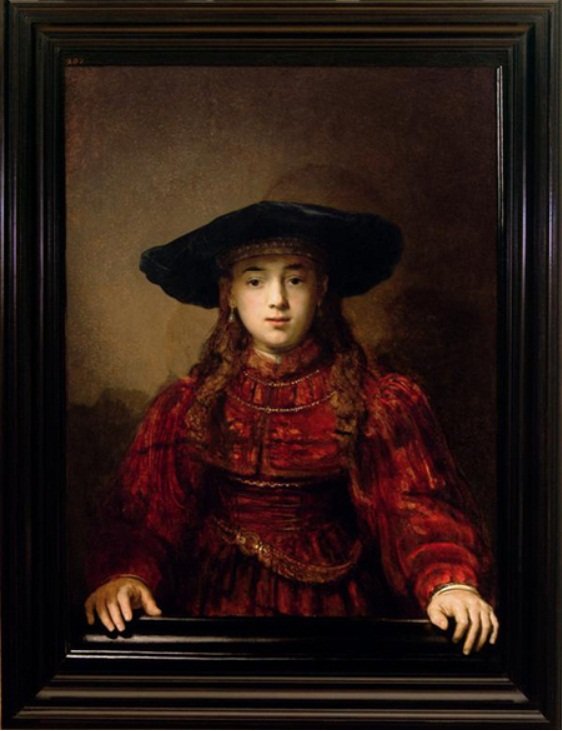resim çerçevesi içinde kız by Rembrandt van Rijn
