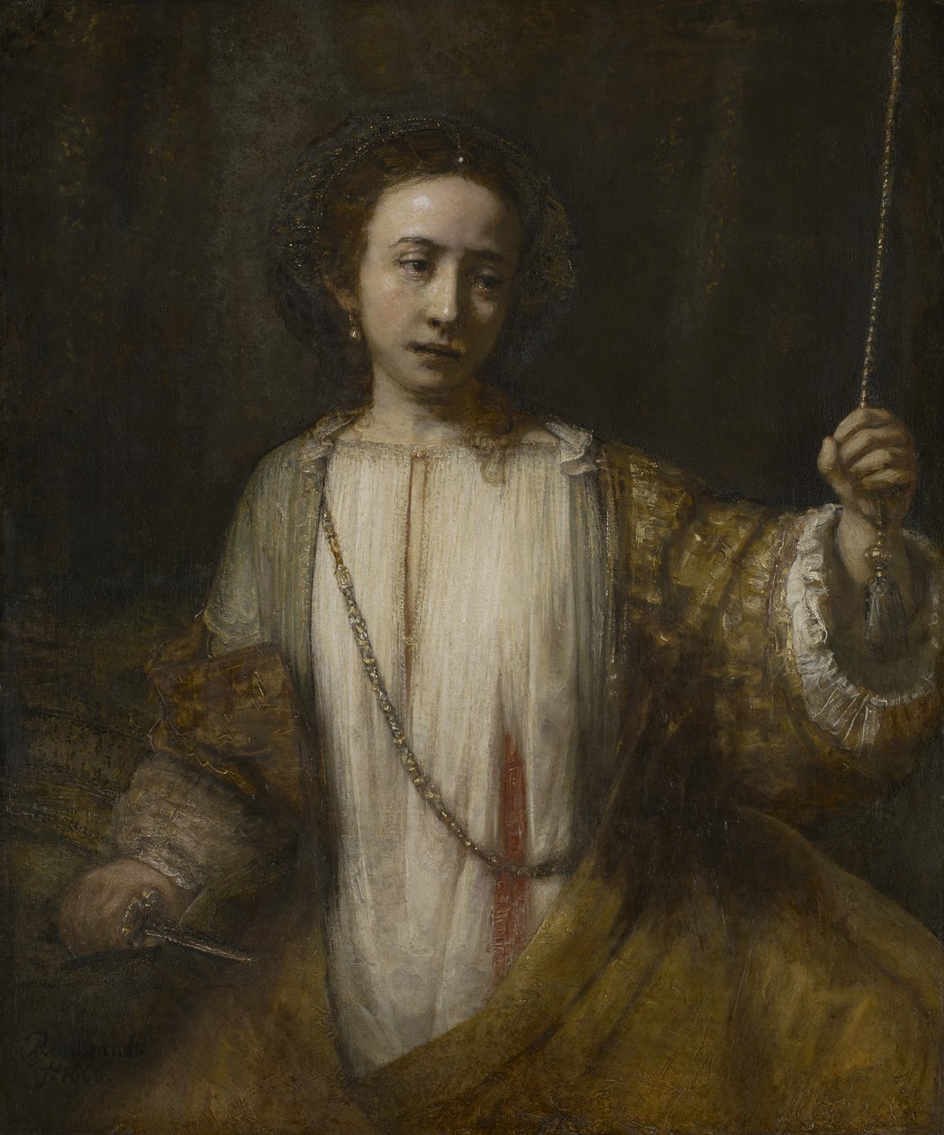Lucretia by Rembrandt Harmensz. van Rijn