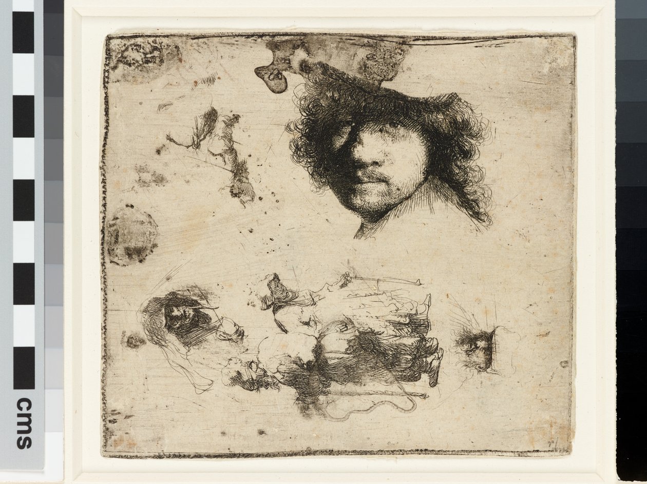 çalışma sayfası by Rembrandt van Rijn
