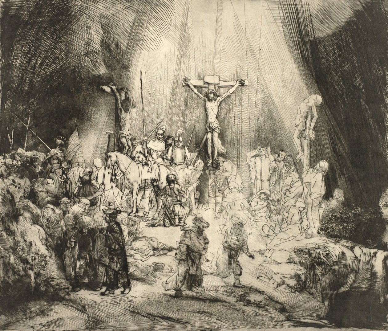 Üç Haç by Rembrandt van Rijn