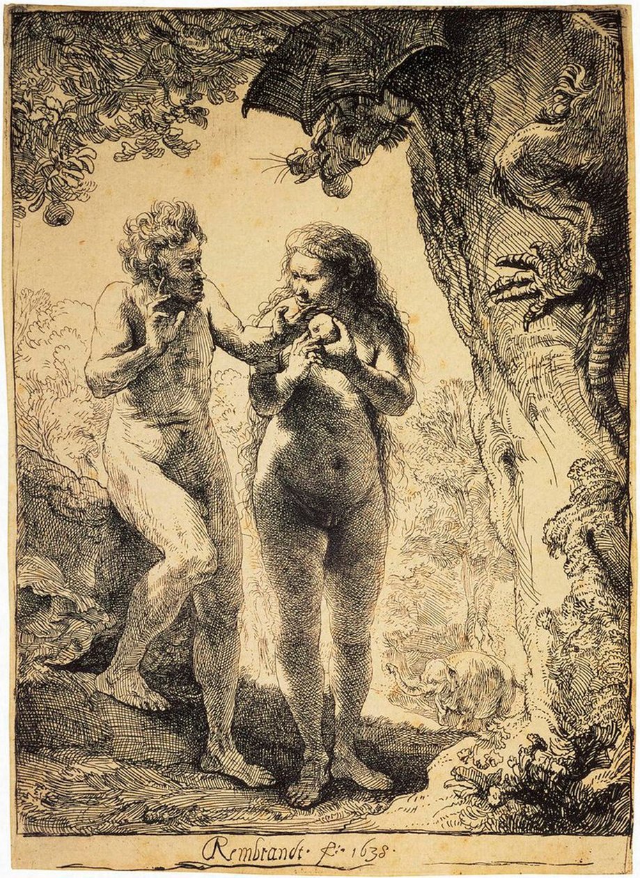 Adem ve Havva, 1638. by Rembrandt van Rijn