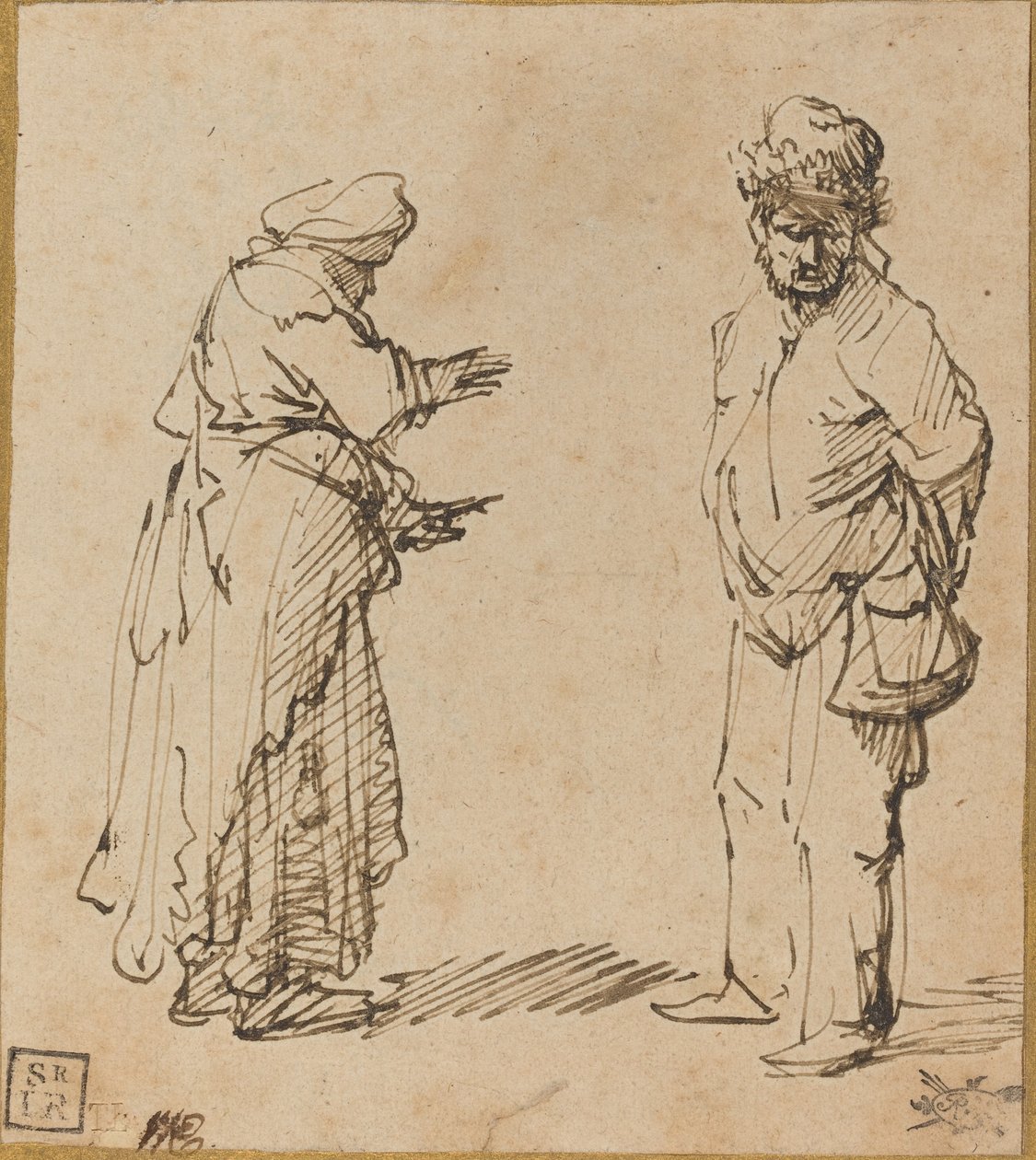 dilenci adam ve kadın by Rembrandt van Rijn