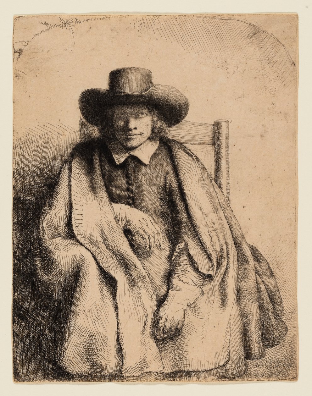 Clement de Jonghe, Baskı Satıcısı by Rembrandt van Rijn