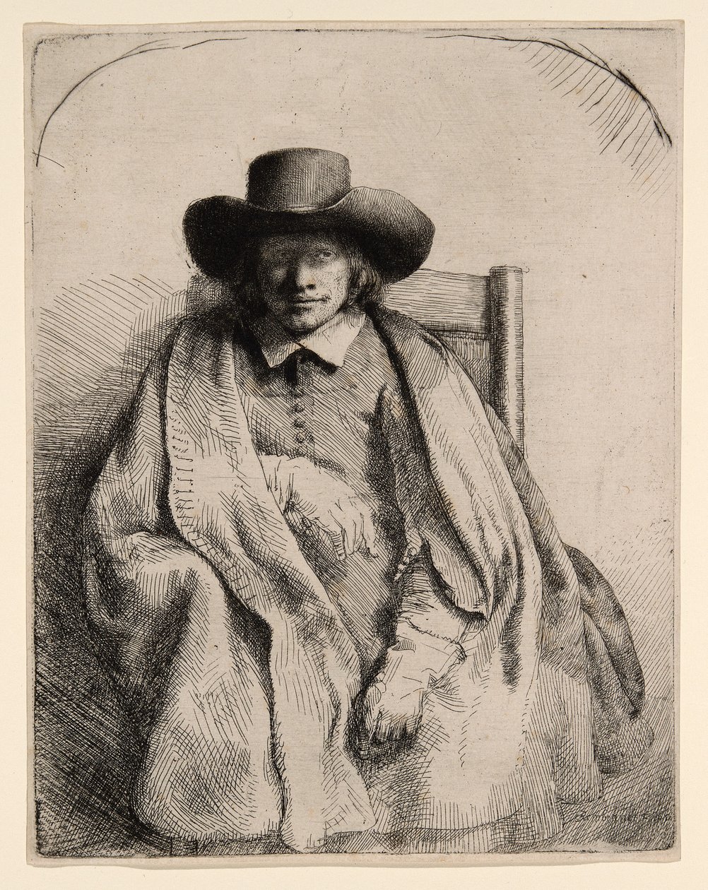 Clement de Jonghe, Baskı Satıcısı by Rembrandt van Rijn