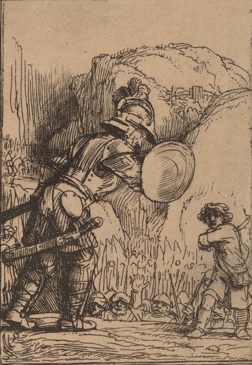 David ve Golyat, 1655. by Rembrandt van Rijn