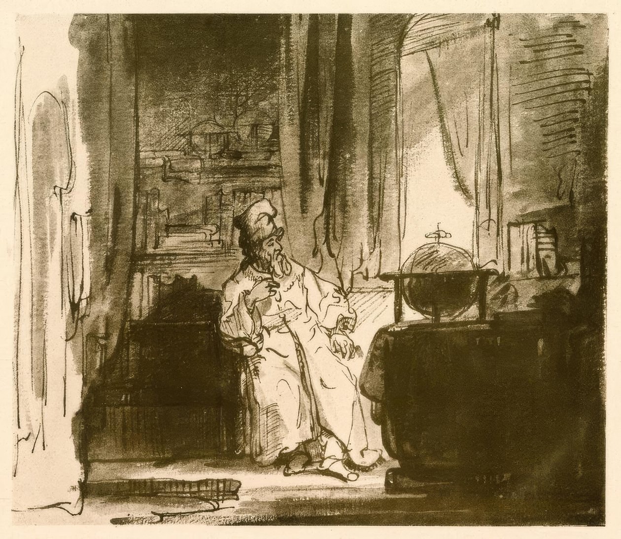 Filozof by Rembrandt van Rijn