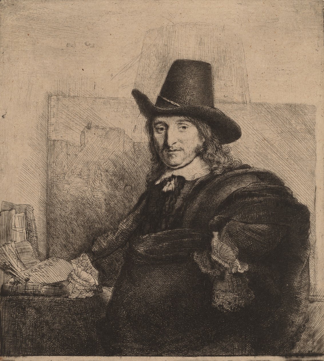 Jan Asselijn, c. 1647. by Rembrandt van Rijn