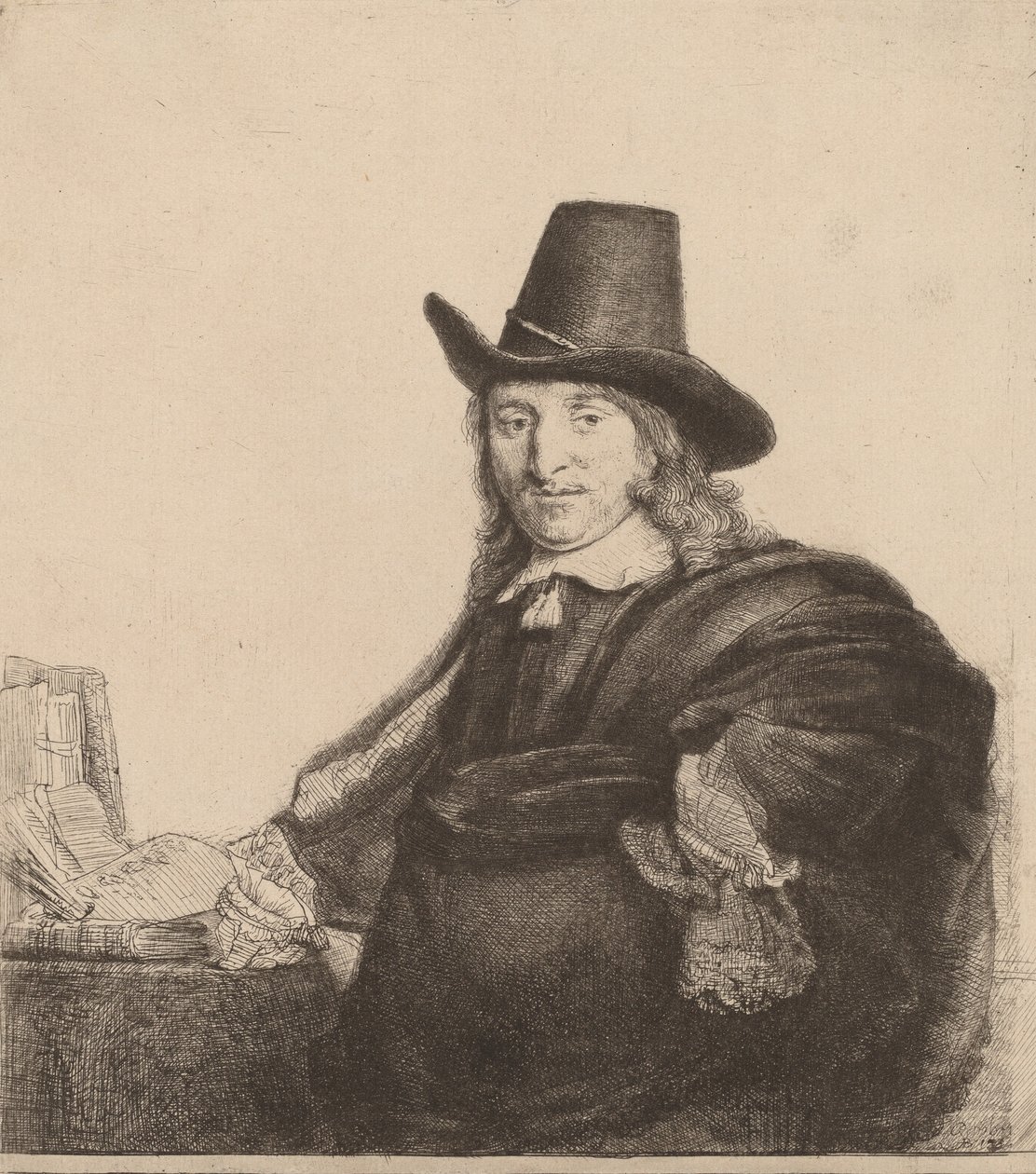 Jan Asselijn, c. 1647. by Rembrandt van Rijn