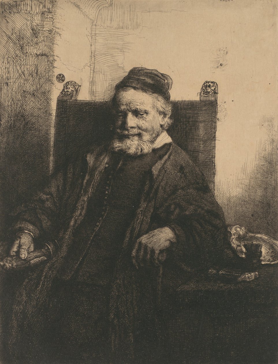 Jan Lutma, 1656., 1656. by Rembrandt van Rijn