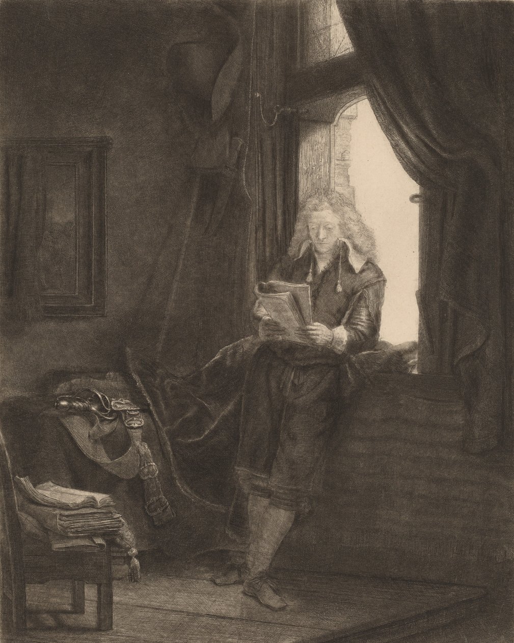 Altı Ocak, 1647. by Rembrandt van Rijn