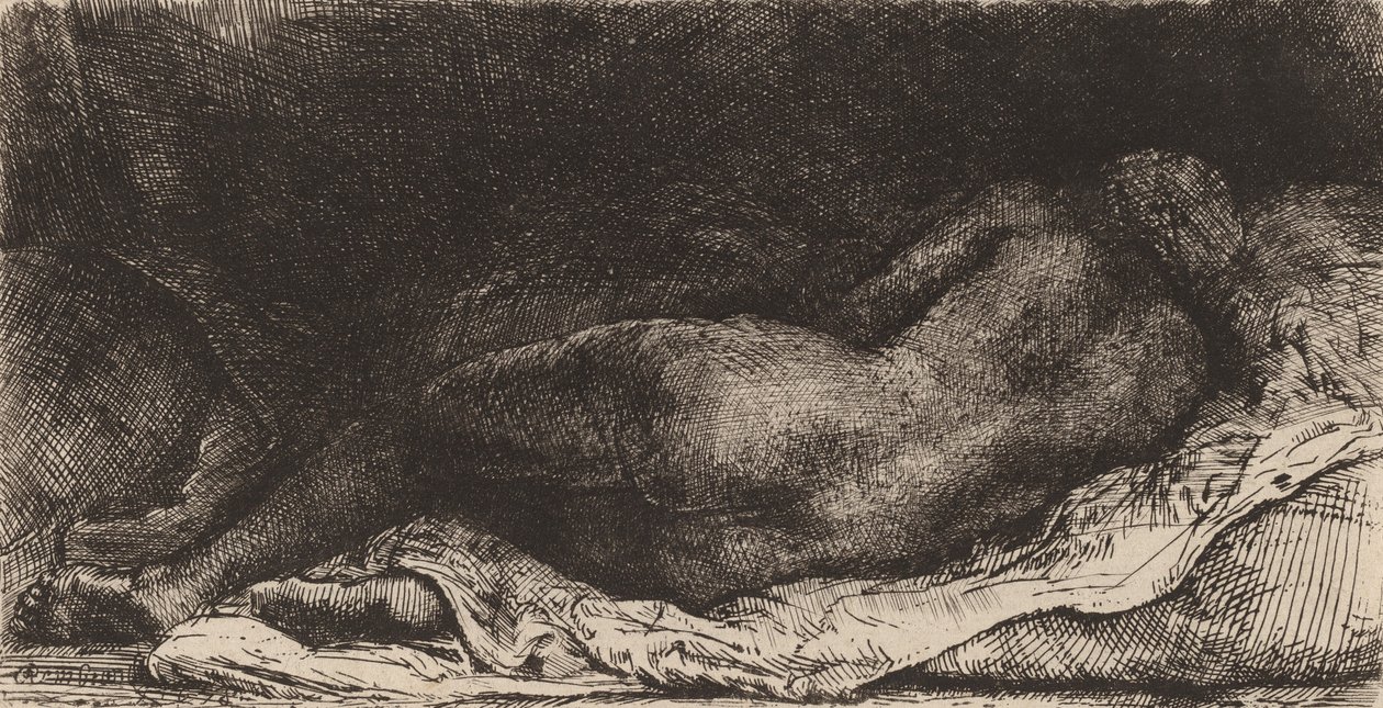Yatarken Negress, 1658. by Rembrandt van Rijn