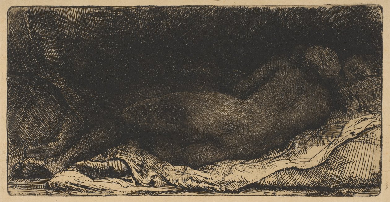 Çıplak Kadın, 1658. by Rembrandt van Rijn