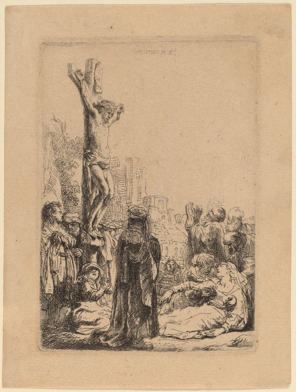 Çarmıha Gerilme: Küçük Tabak by Rembrandt van Rijn