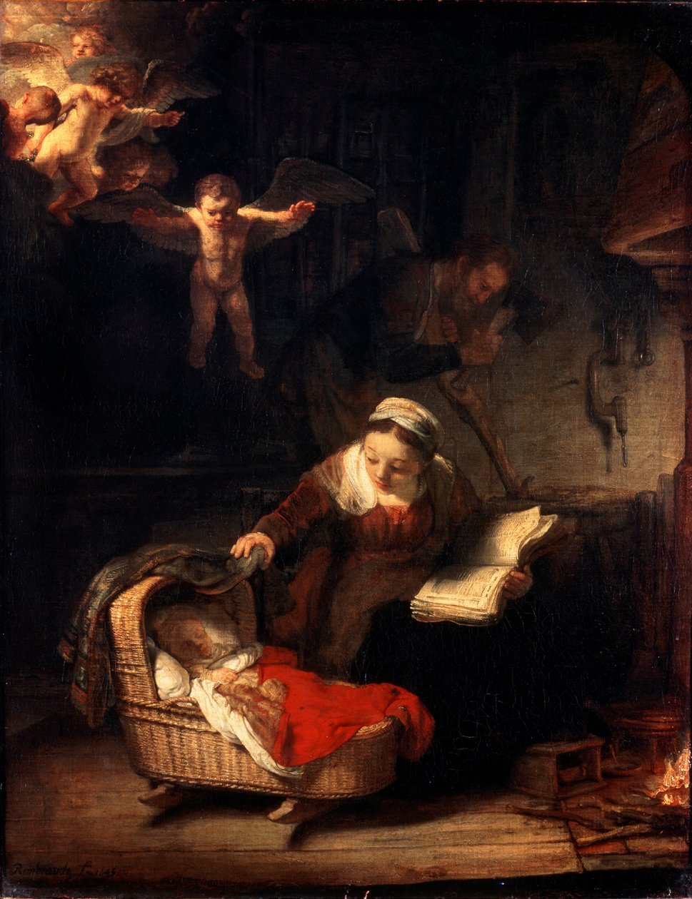 Kutsal Aile, 1645. by Rembrandt van Rijn