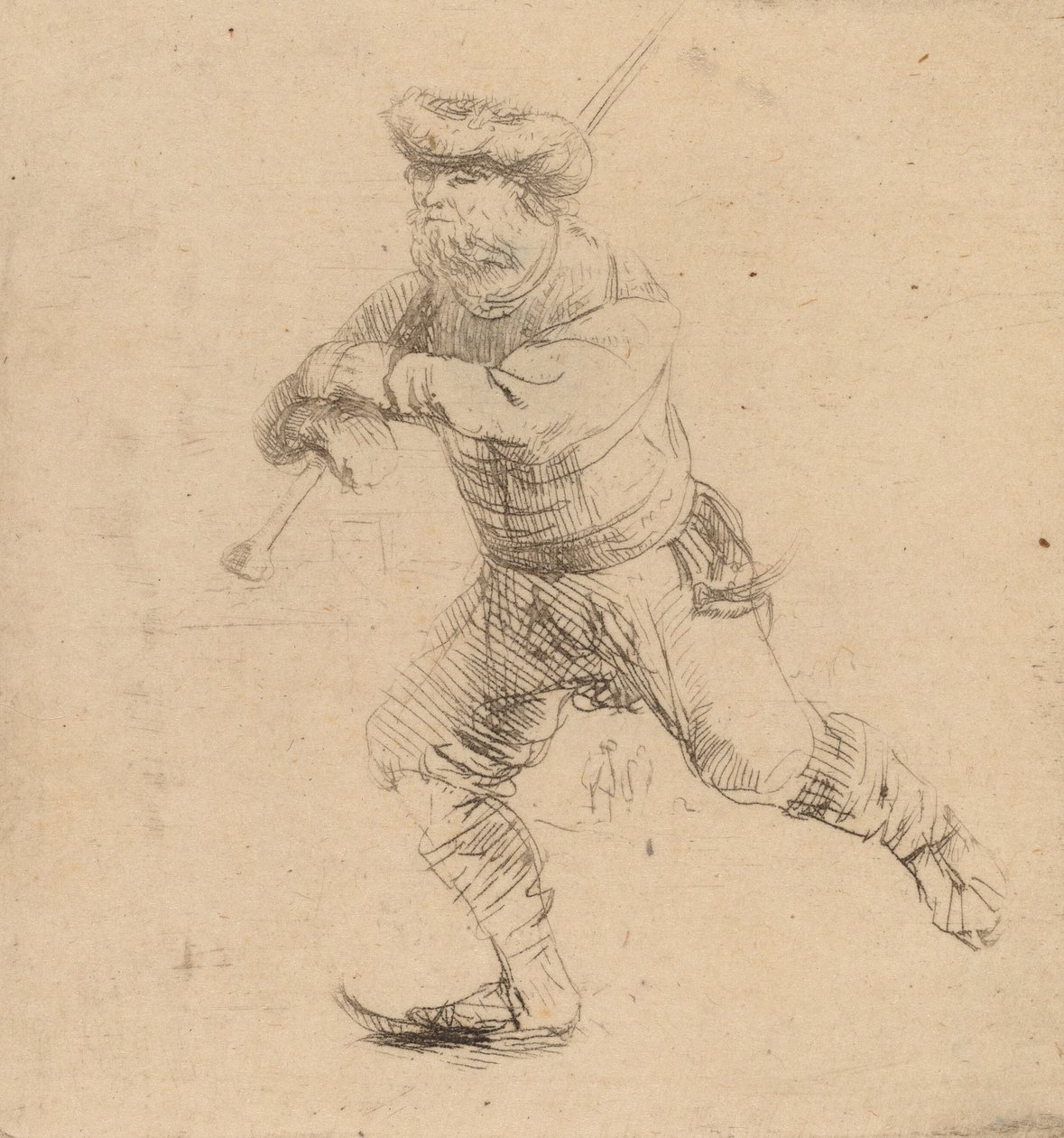Kaykaycı, c. 1639. by Rembrandt van Rijn