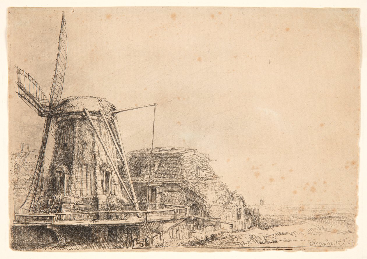 yel değirmeni by Rembrandt van Rijn