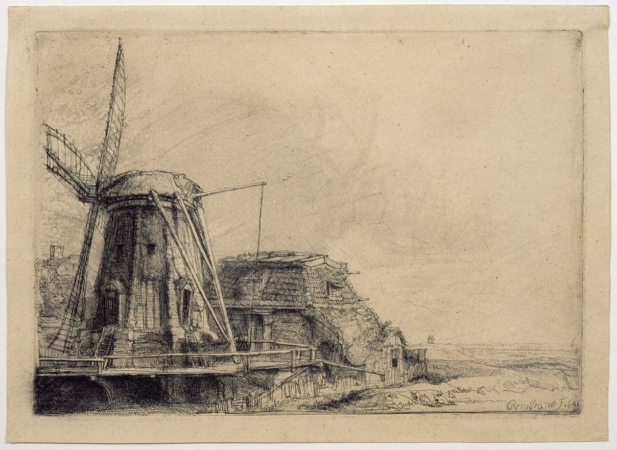 yel değirmeni by Rembrandt van Rijn