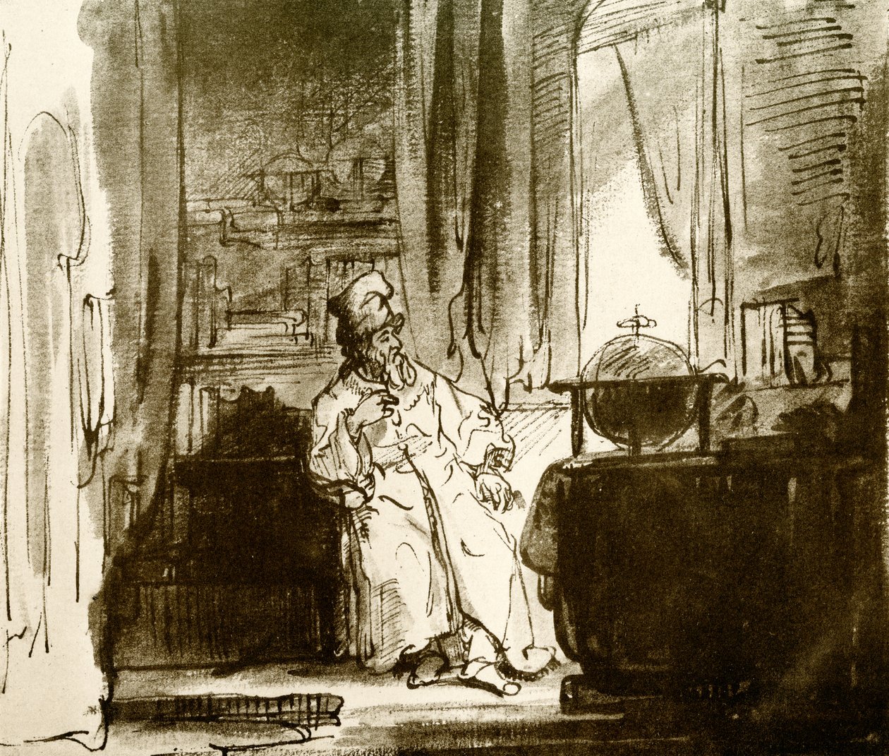 Filozof by Rembrandt van Rijn