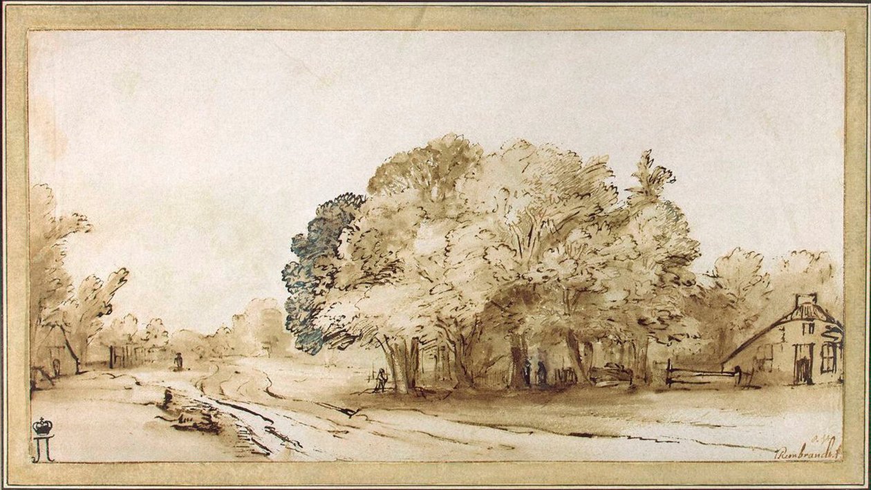 Köy Yolu, c1650. by Rembrandt van Rijn