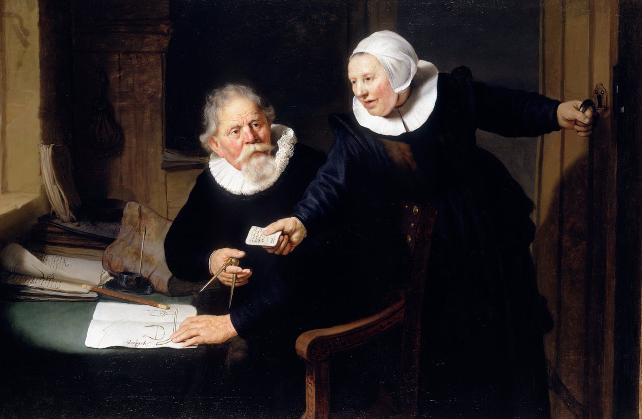 Gemi yapımcısı ve karısı by Rembrandt van Rijn