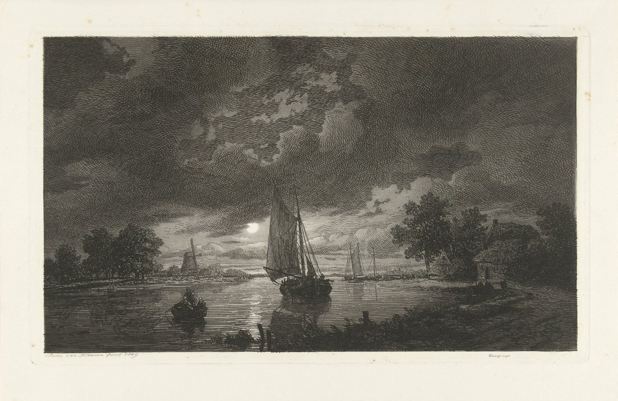 Nehir manzarası by Remigius Adrianus Haanen