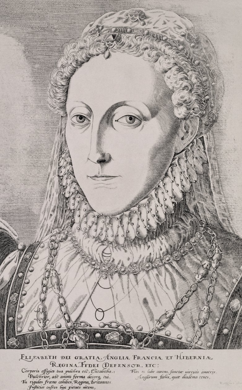 Kraliçe I. Elizabeth (1533-1603), c.1572-75 by Remigius Hogenbergh
