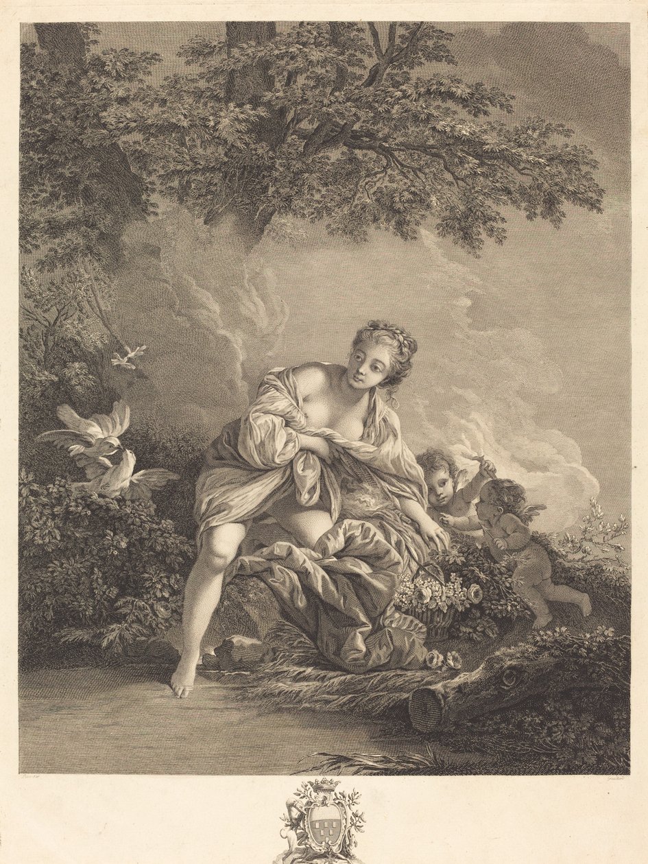 Venüs ve aşklar by René Gaillard after François Boucher