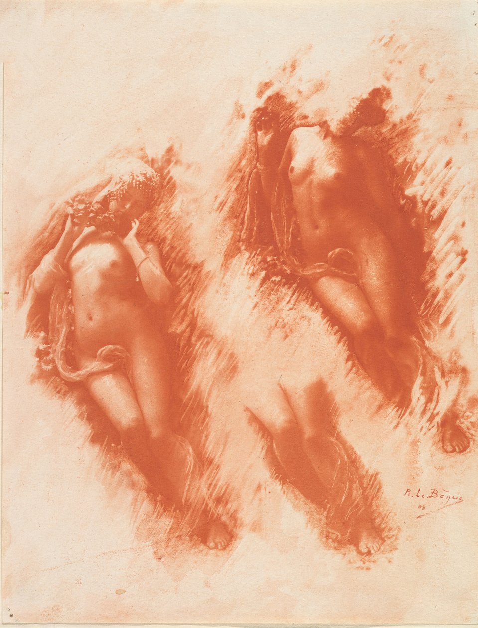 [Turuncu Çalışması], 1903. by René Le Bègue
