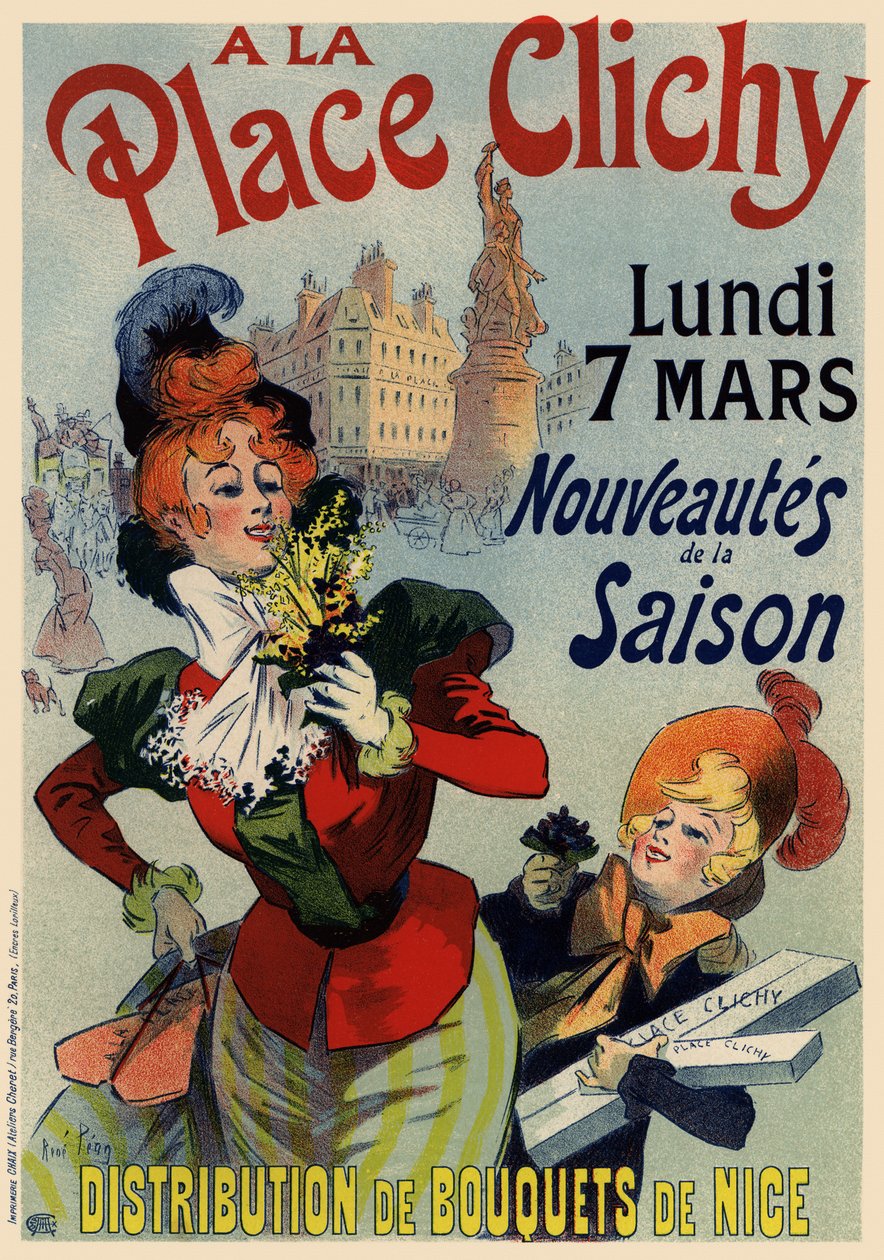 A la Place Clichy Posteri, 1890