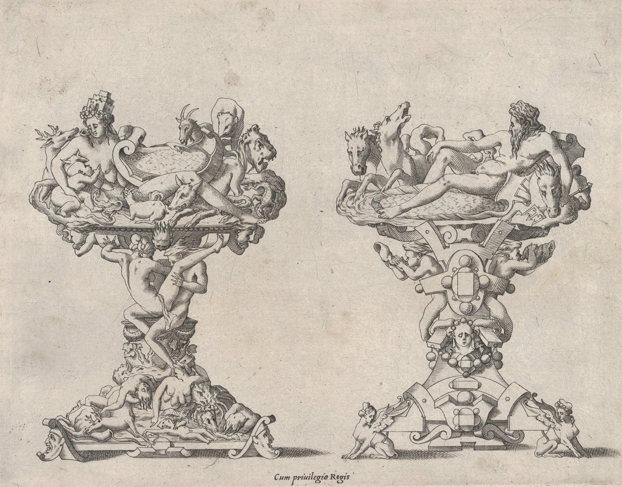 İki Tuz Mahzeni, 16-17. yüzyıl. by Rene Boyvin