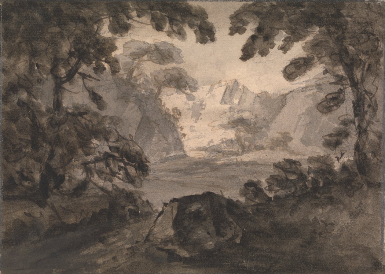 Ağaçların Arasından Görüntüle by Rev. William Gilpin