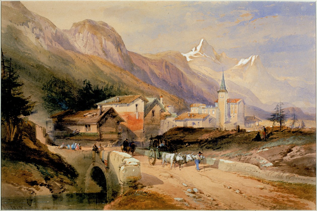 Bir Alp Köyü (gövde rengi) by Richard Principal Leitch