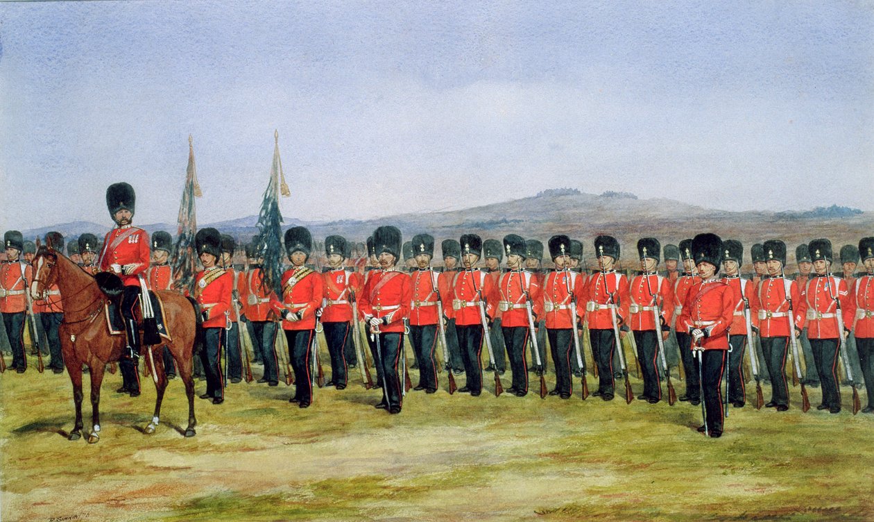 Kraliyet Piyadeleri, 1876 by Richard Simkin