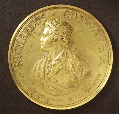 Sanatçının portre madalyası (bronz) by Richard Cosway