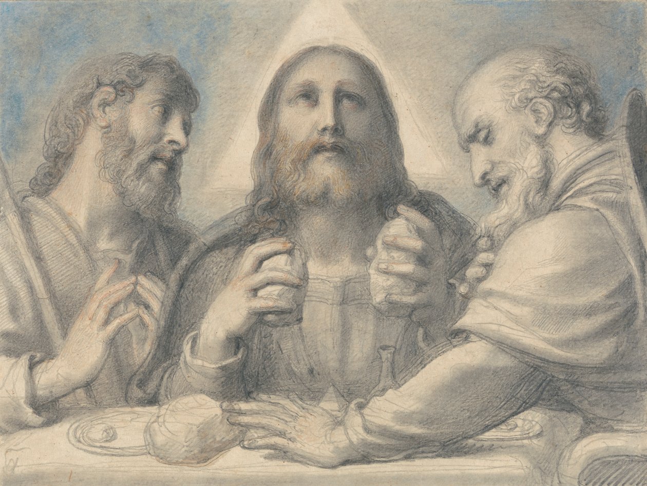 Emmaus'ta akşam yemeği by Richard Cosway