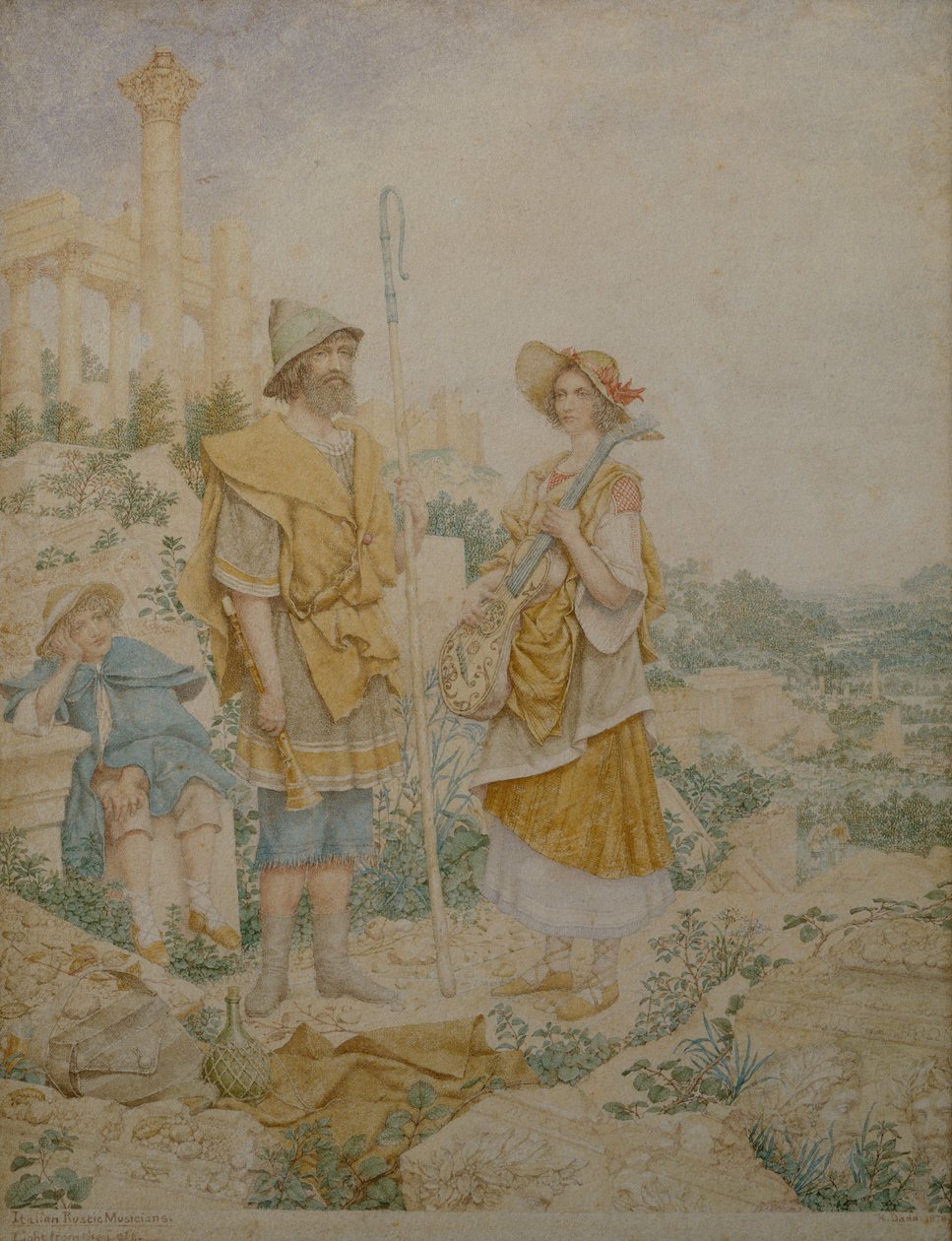 İtalyan Rustik Müzisyenler by Richard Dadd
