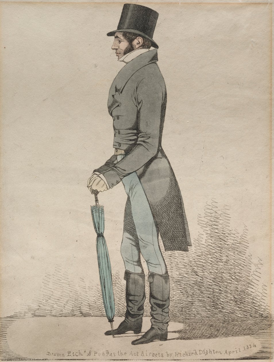 Kraliyet Borsasından Bir Görünüm, 1824. by Richard Dighton
