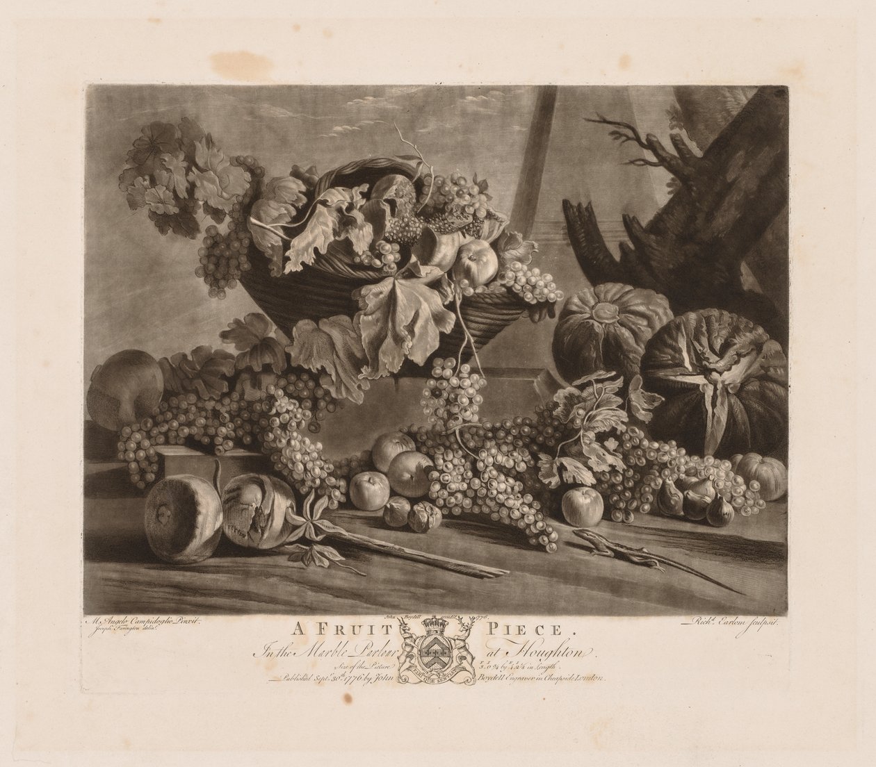Bir Meyve Parçası, 1776. by Richard Earlom