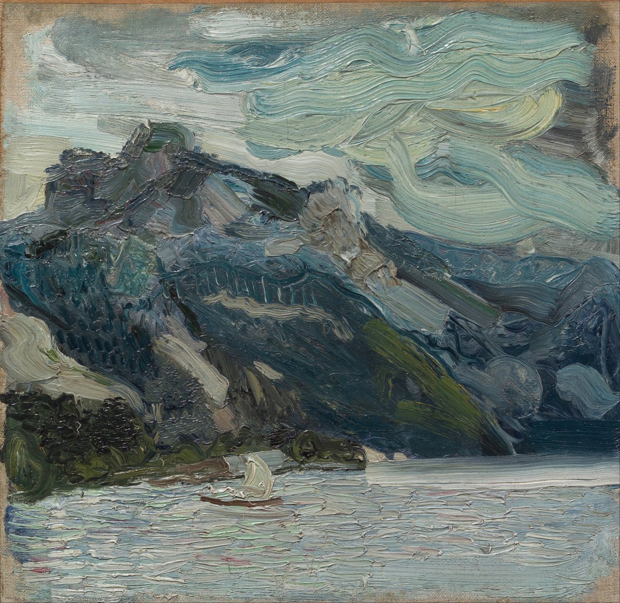 Dağ Uyuyan Yunanca ile Traun Gölü, 1907 by Richard Gerstl
