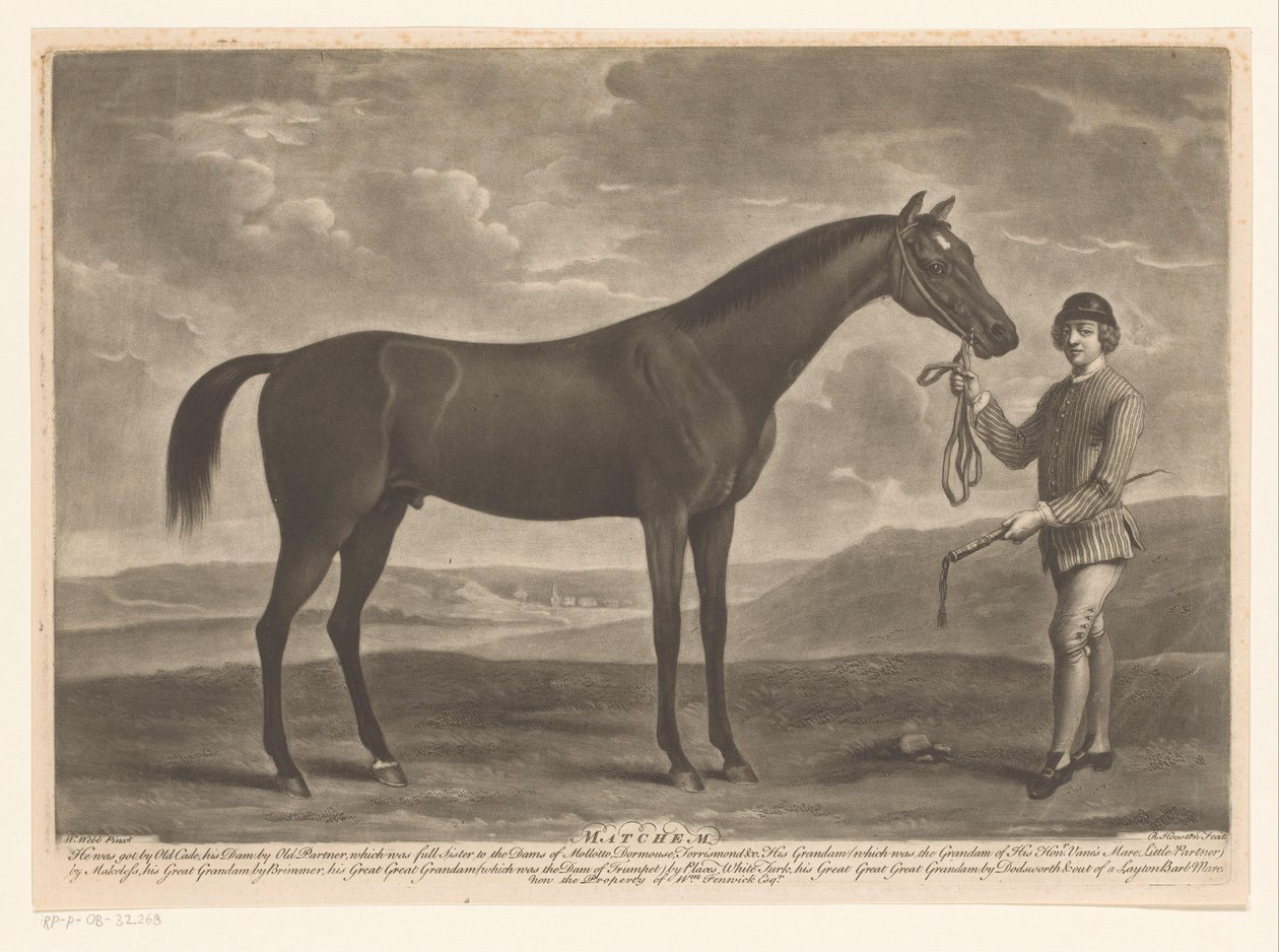 Racepaard jokey Matchem ile karşılaştı (nesne üzerindeki başlık) by Richard Houston