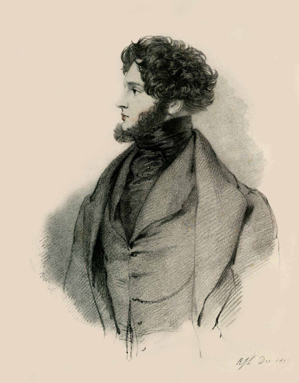 Alfred, Kont dOrsay, 1833. by Richard James Lane