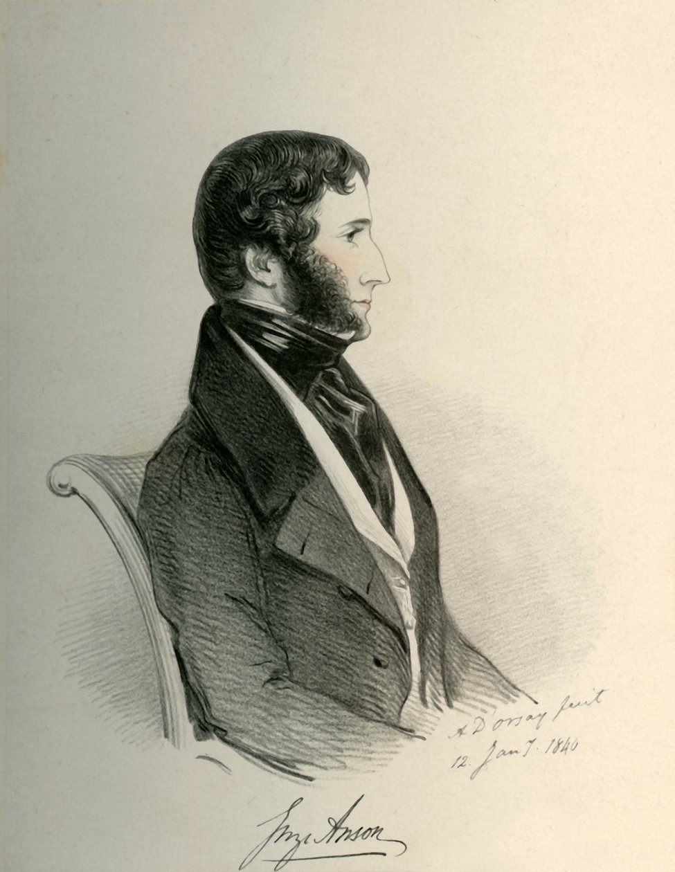 George Anson, 1840. by Richard James Lane
