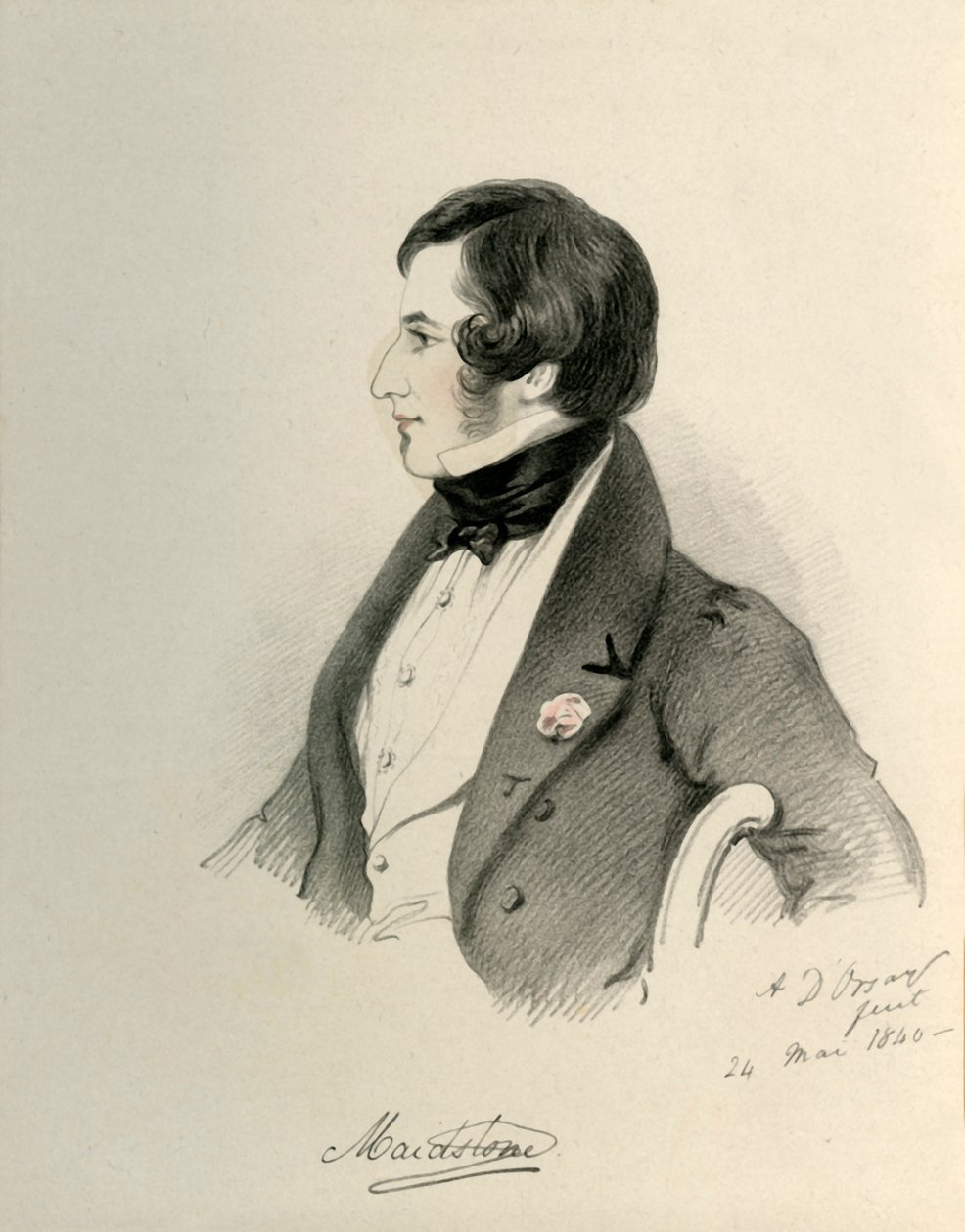 Vikont Maidstone, 1840. by Richard James Lane